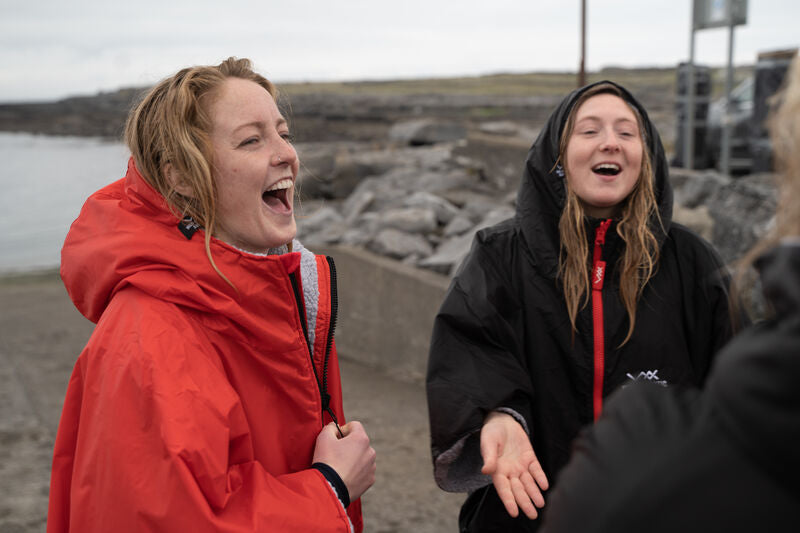 Womens Black Changing Robe