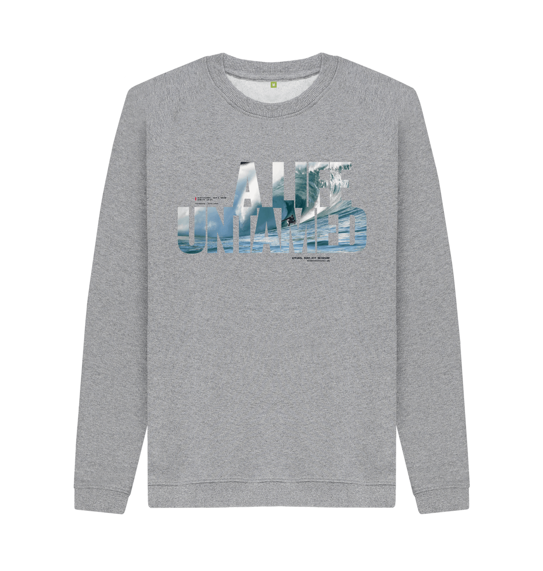 Light Heather Printed Sweater Front