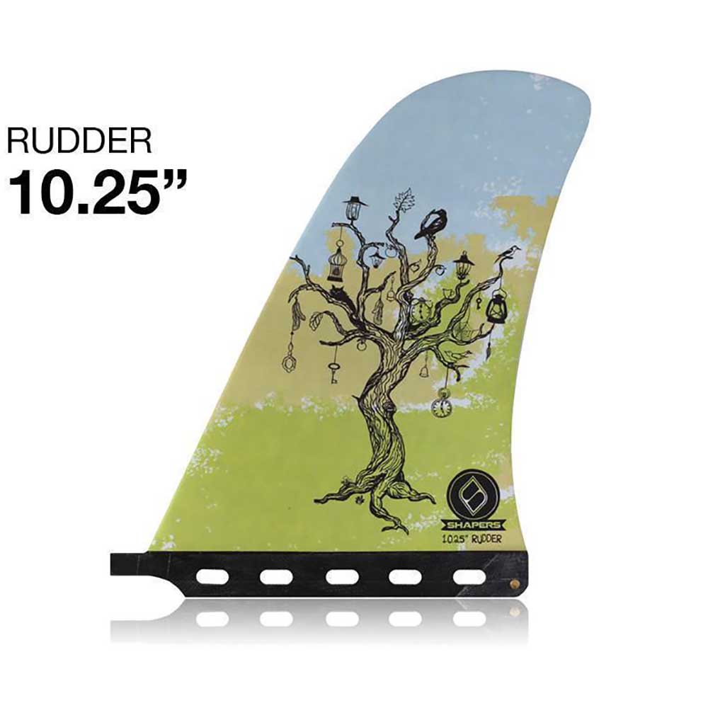 rudder longboard fin