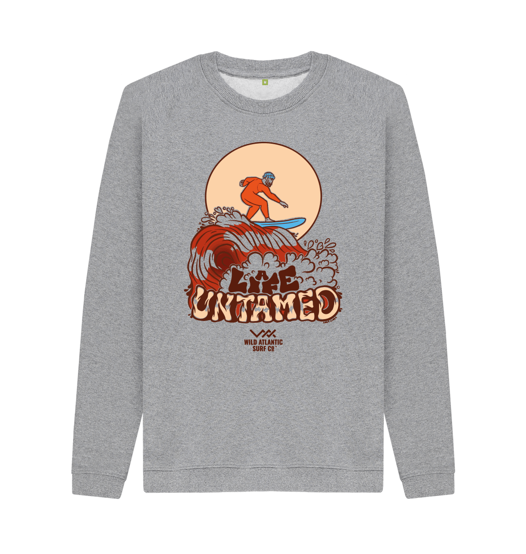 Light Heather Printed Sweater Front