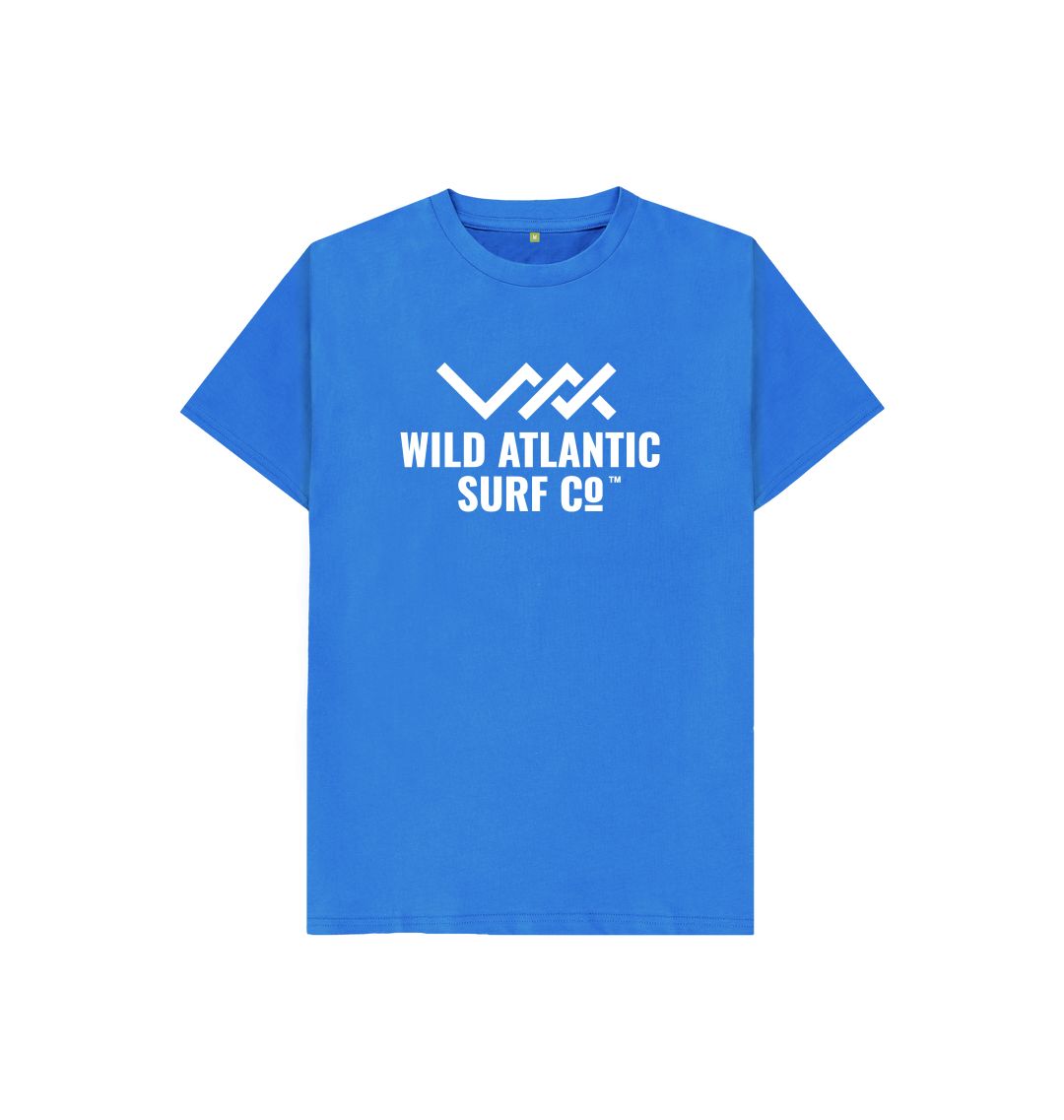 Bright Blue WASCo - Kids White Logo Tee