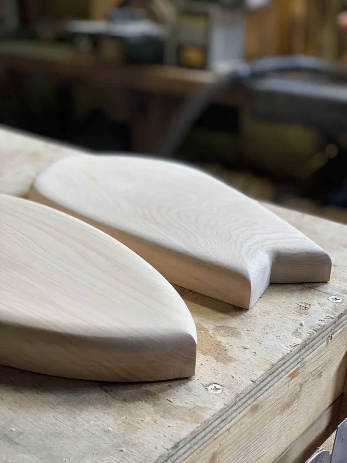 Hand shaped wooden keyring