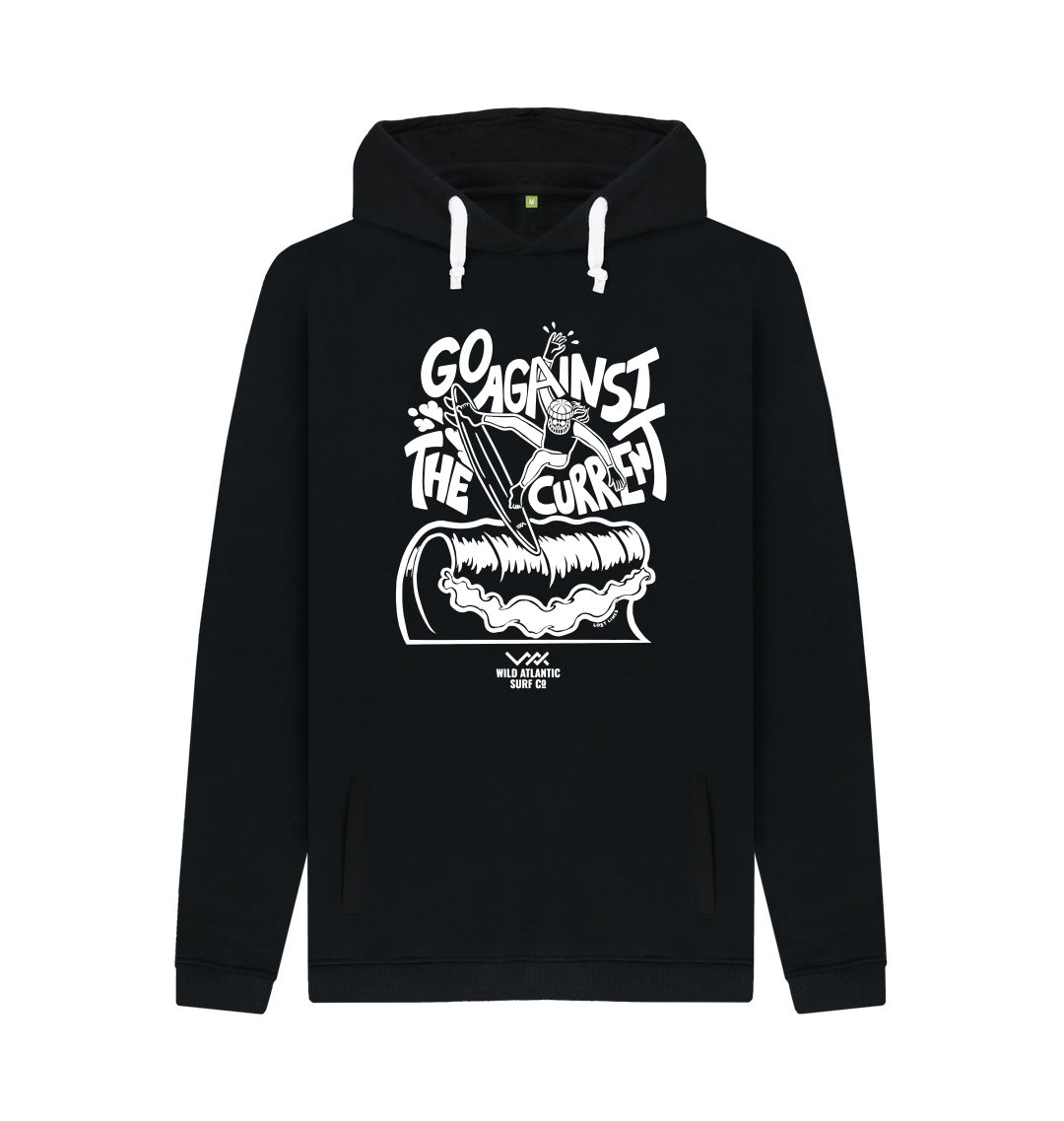 Black Go Against The Current - B&W Hoodie