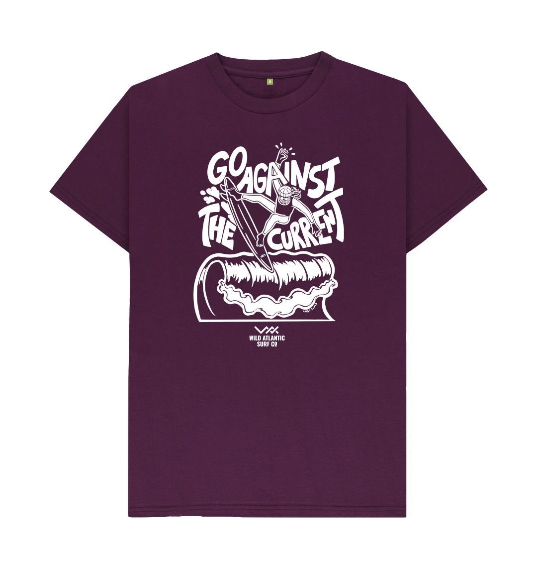 Purple Go Against The Current - B&W Tee