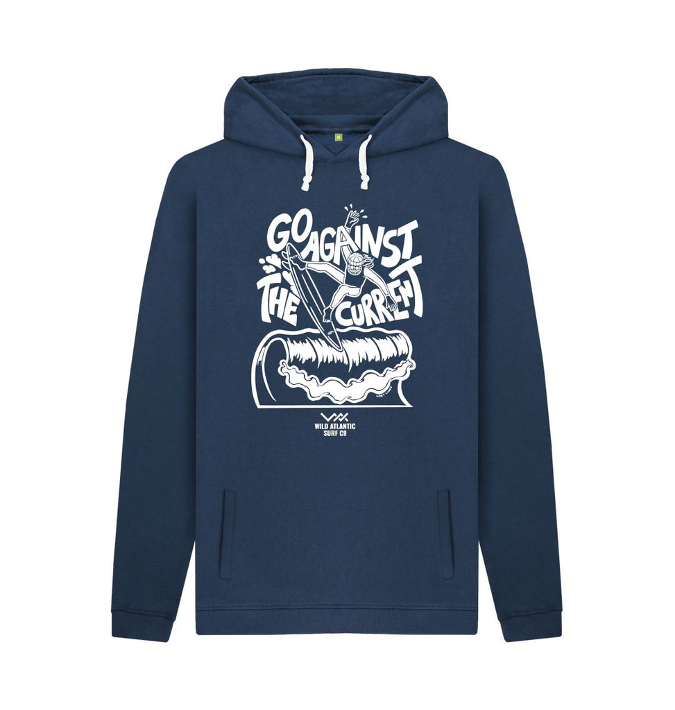 Navy Go Against The Current - B&W Hoodie
