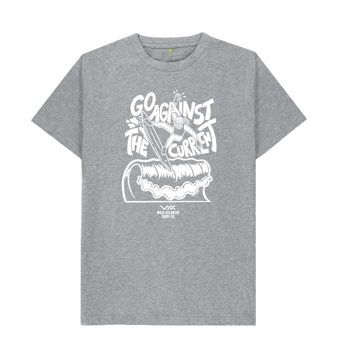 Athletic Grey Go Against The Current - B&W Tee
