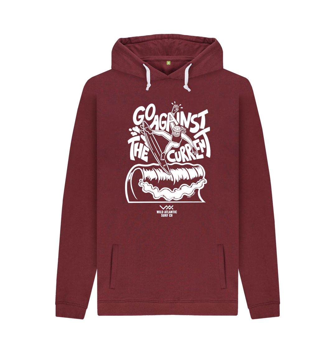 Red Wine Go Against The Current - B&W Hoodie